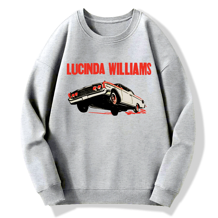 Lucinda Williams Cotton Pullover Sweatshirt