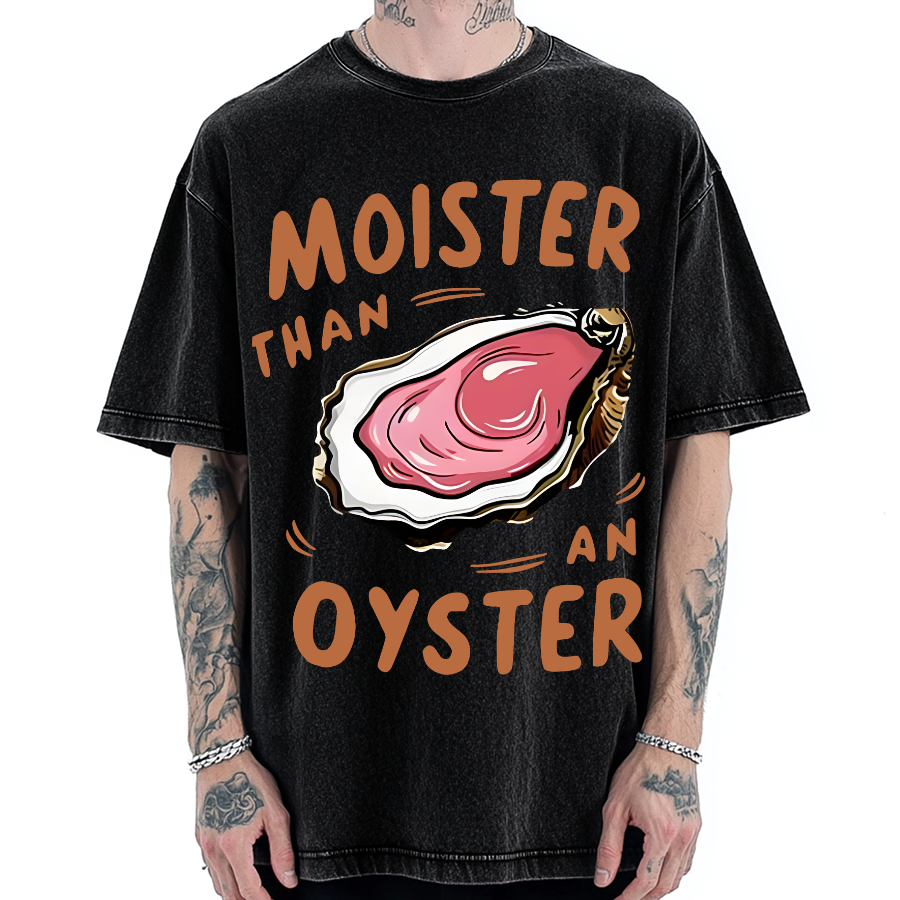 Oyster Funny Vintage Washed T-shirt
