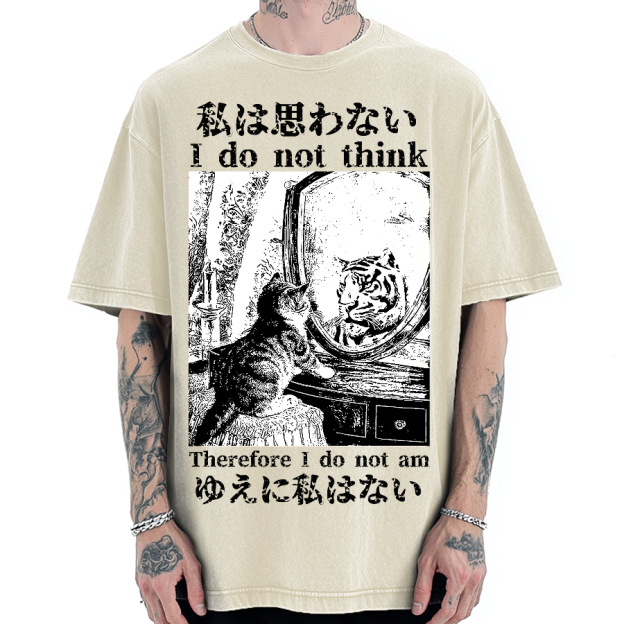 Thinking Kitten Vintage Washed T-shirt