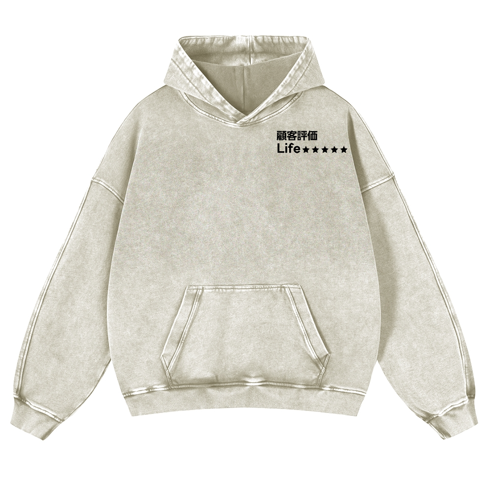 Life Vintage Washed Cotton Back Art Hoodie