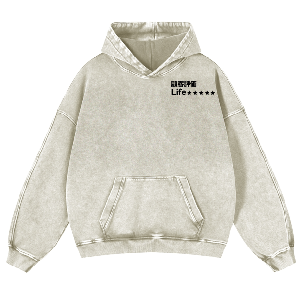 Life Vintage Washed Cotton Back Art Hoodie