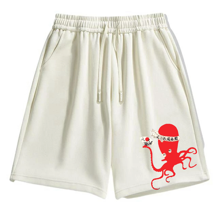 Kansai Osaka Oden Octopus Cotton Casual Shorts