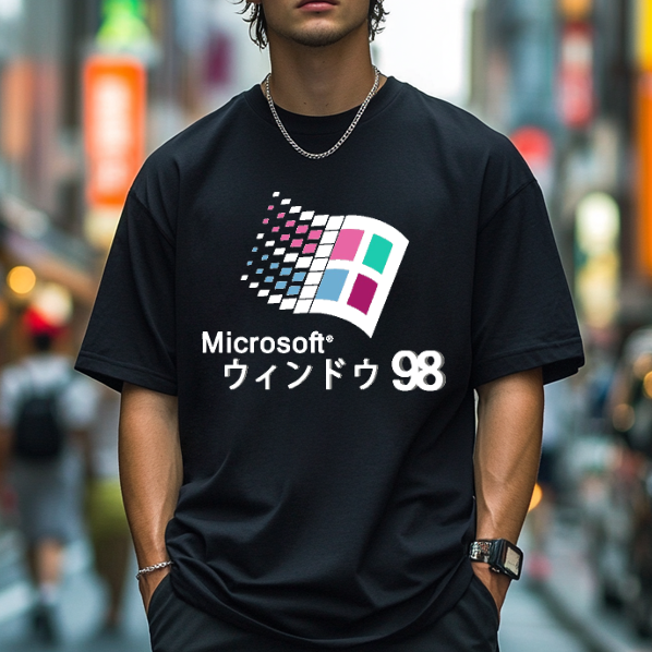 Microsoft Windows 98 Japanese Style Classic Tee