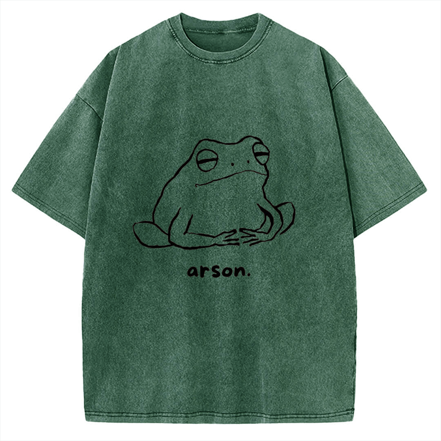 Arson Frog Vintage Washed T-shirt