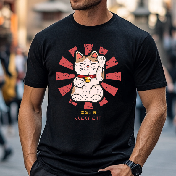 Lucky Cat Japanese Style Classic Tee