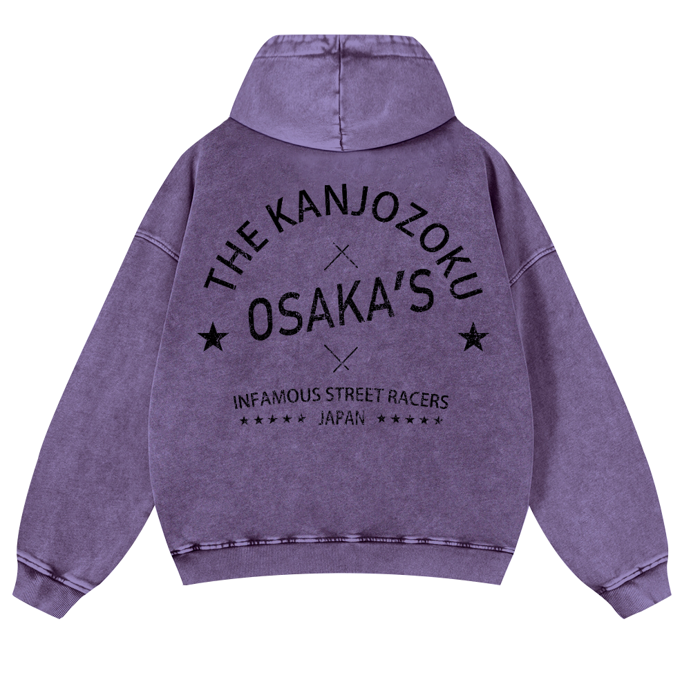 Osaka Vintage Washed Cotton Back Art Hoodie