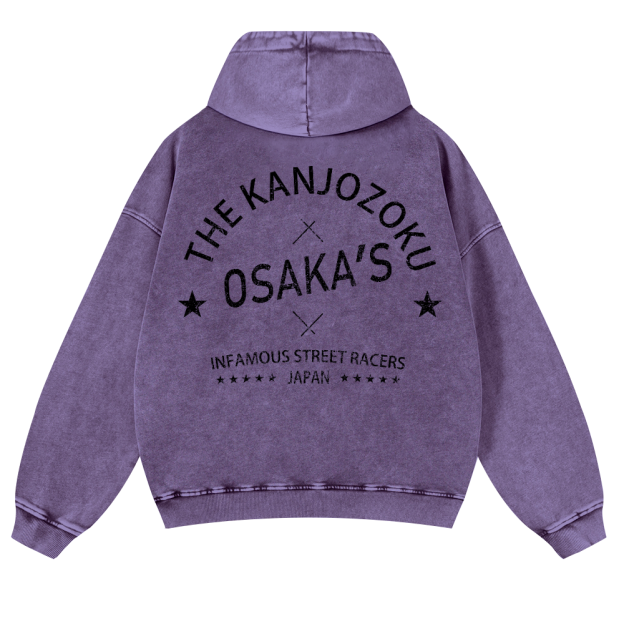 Osaka Vintage Washed Cotton Back Art Hoodie