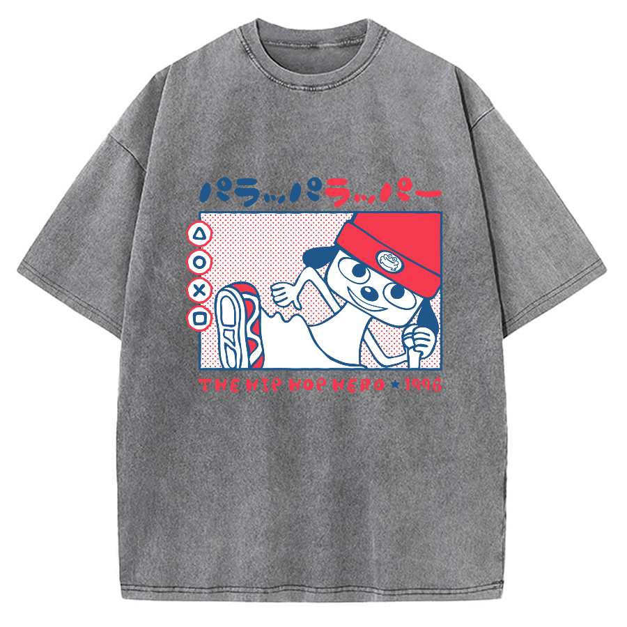 PaRappa the Rapper 1996 Vintage Washed T-shirt
