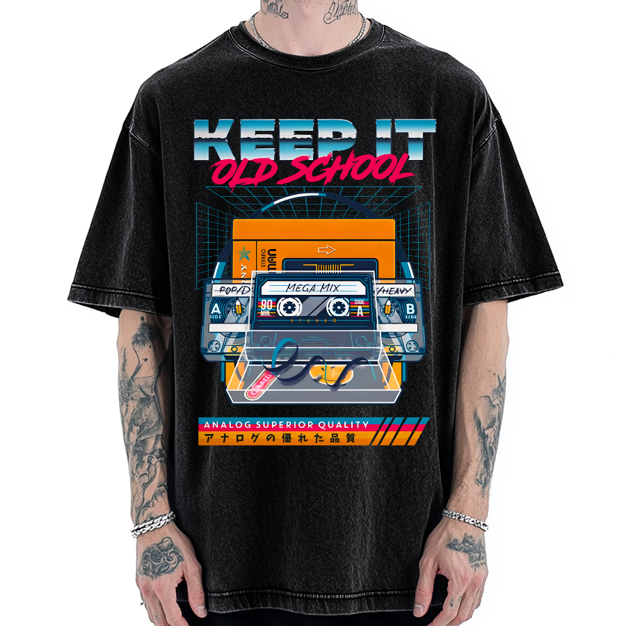Keep it Old School Vintage Washed T-shirt