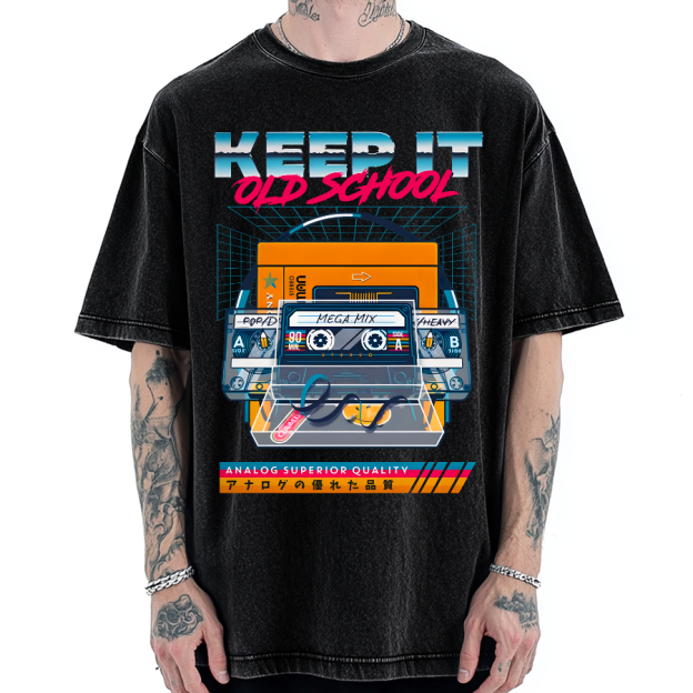 Keep it Old School Vintage Washed T-shirt