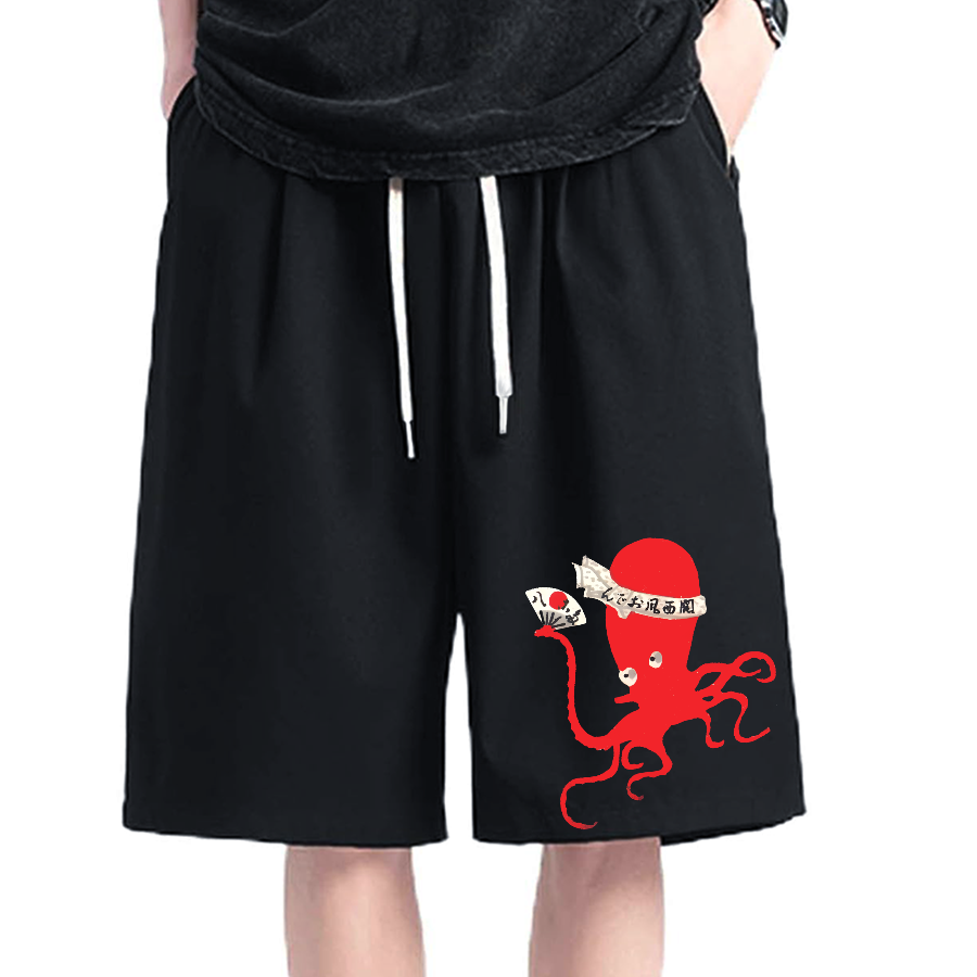 Kansai Osaka Oden Octopus Cotton Casual Shorts