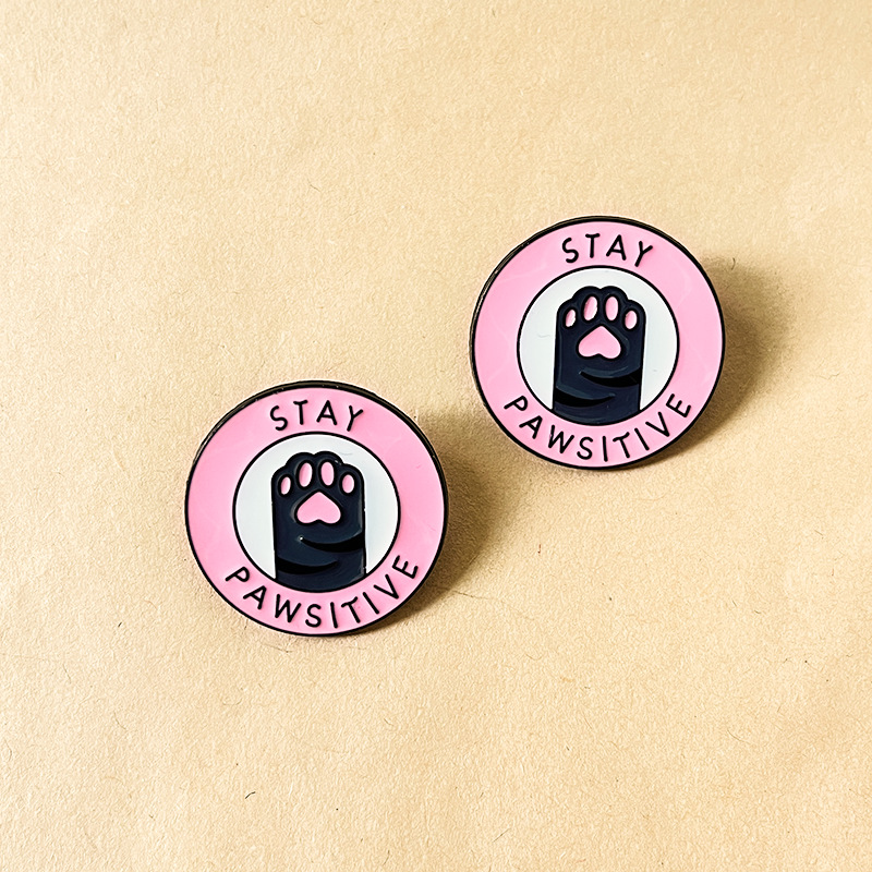 Stay Pawsitive Pins