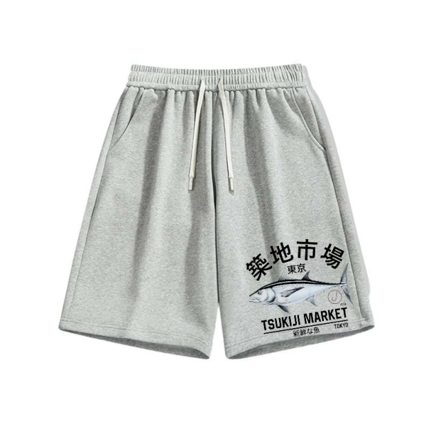 Tsukiji Market Cotton Casual Shorts