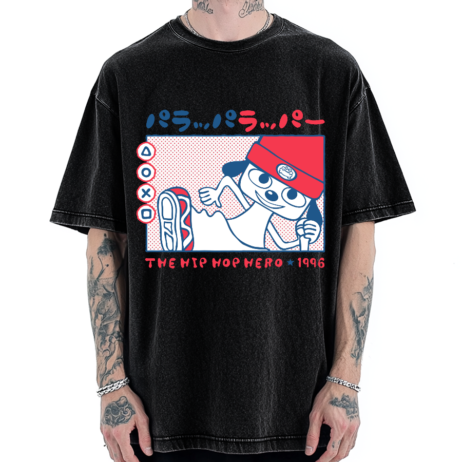PaRappa the Rapper 1996 Vintage Washed T-shirt
