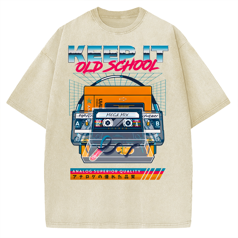 Keep it Old School Vintage Washed T-shirt