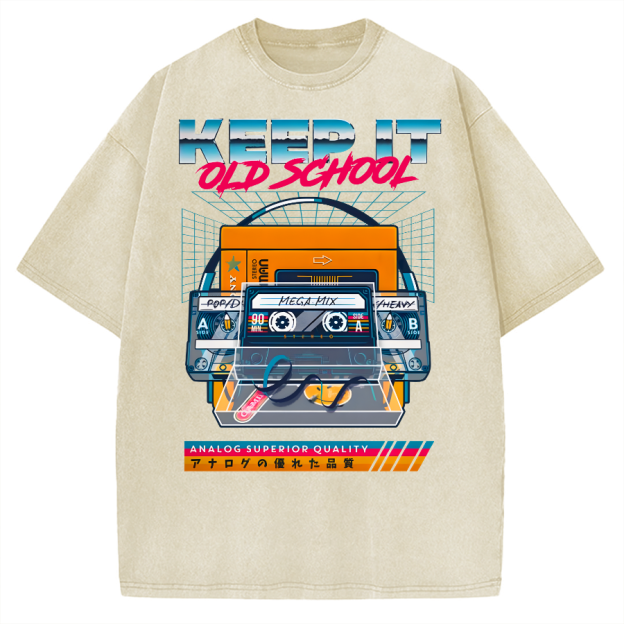 Keep it Old School Vintage Washed T-shirt