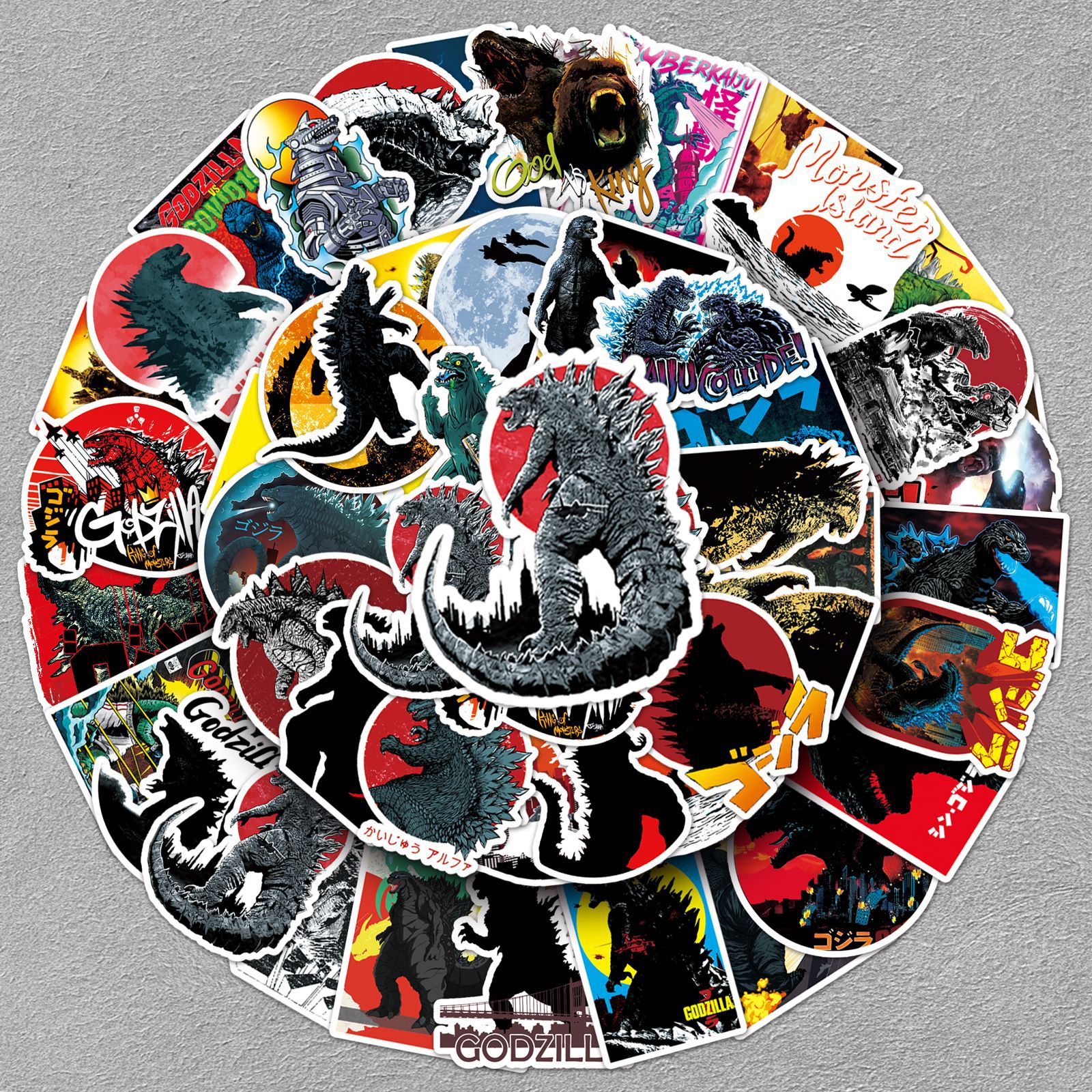 50 Godzilla Stickers