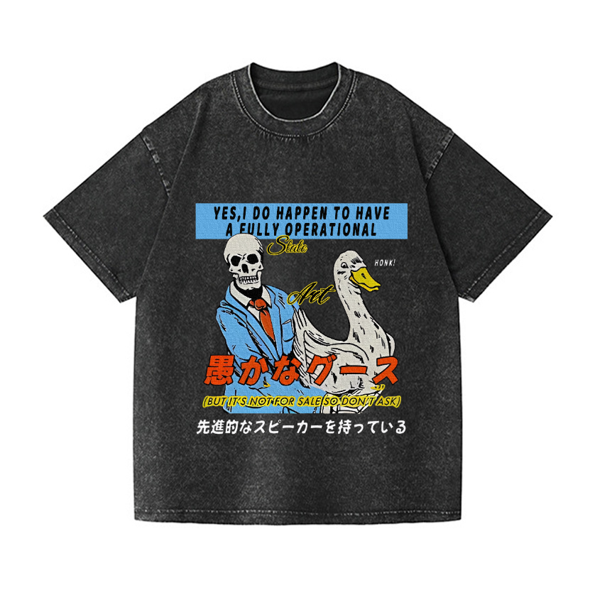 Goose Vintage Wash Japanese Design T-Shirt