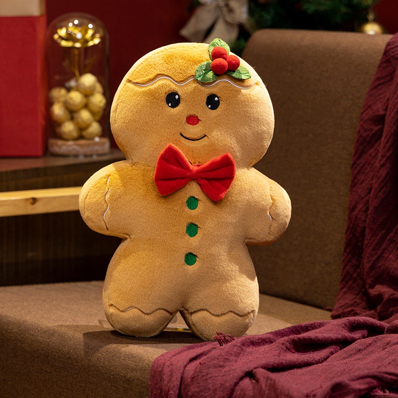 Christmas Gingerbread Man Pillow