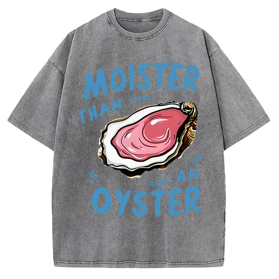 Oyster Funny Vintage Washed T-shirt