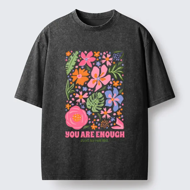 Flower Power Says You Got This Washed T-Shirt