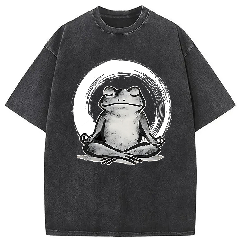 Zen Frog Japan Washed T-Shirt