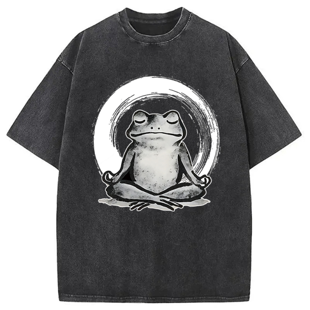 Zen Frog Japan Washed T-Shirt