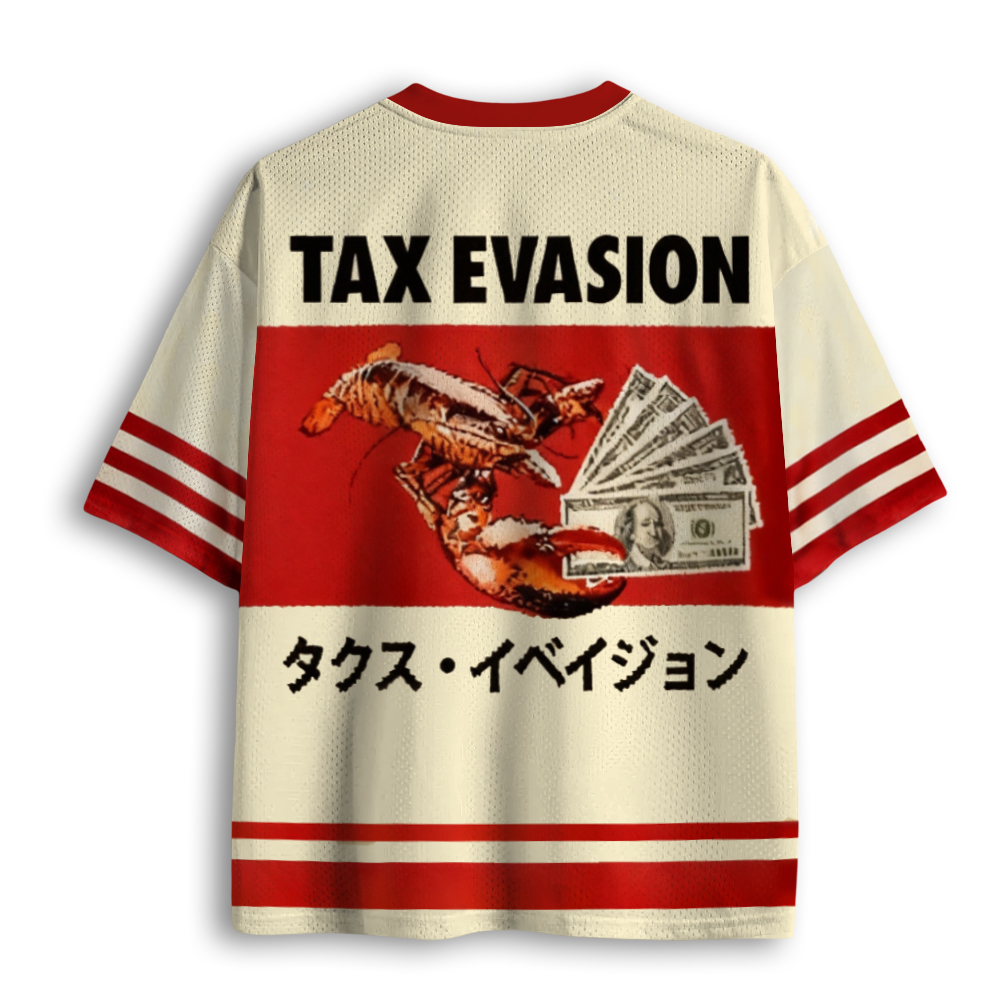 Baddiecat Red Tax Evasion Funny Mesh Jersey