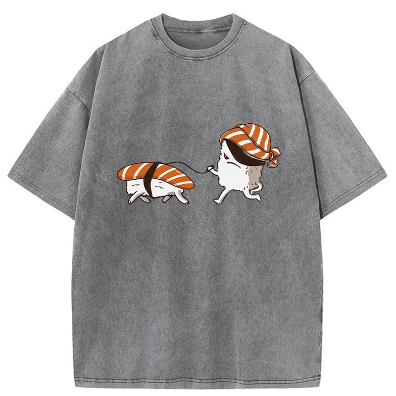 Sushi Walking Sushi Washed T-Shirt