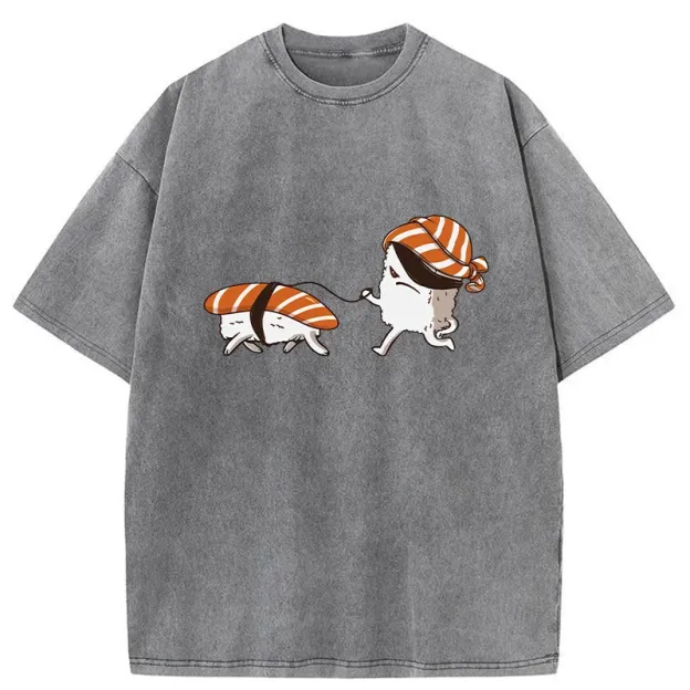 Sushi Walking Sushi Washed T-Shirt