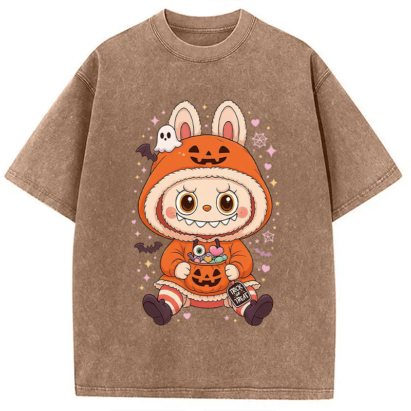 Halloween Labubu Washed T-Shirt