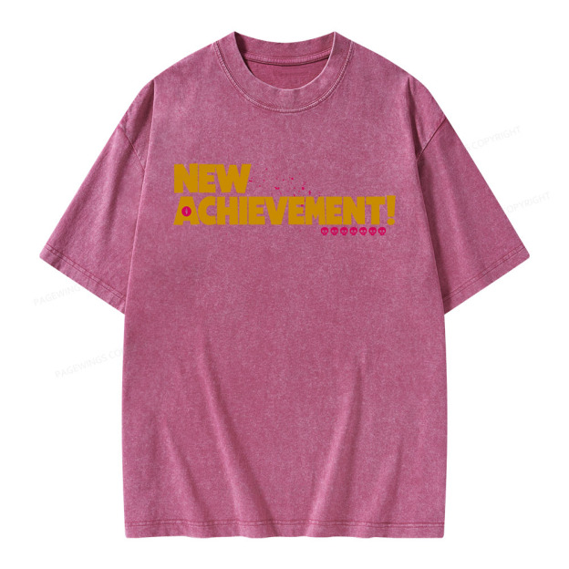 New Achievement Unisex Washed T-shirt