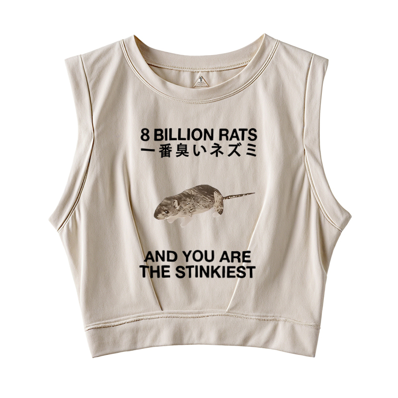  World's Stinkiest Rat Sleeveless Crop Top