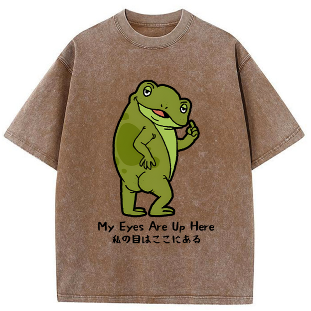 My Eyes Are Here Washed T-Shirt