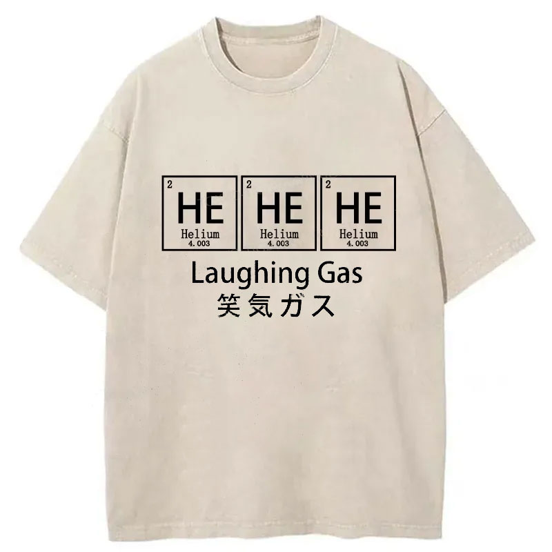  Funny Laughing Gas Washed T-Shirt