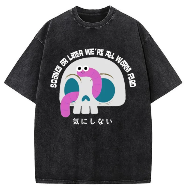 Brain Is Yummy Washed T-Shirt
