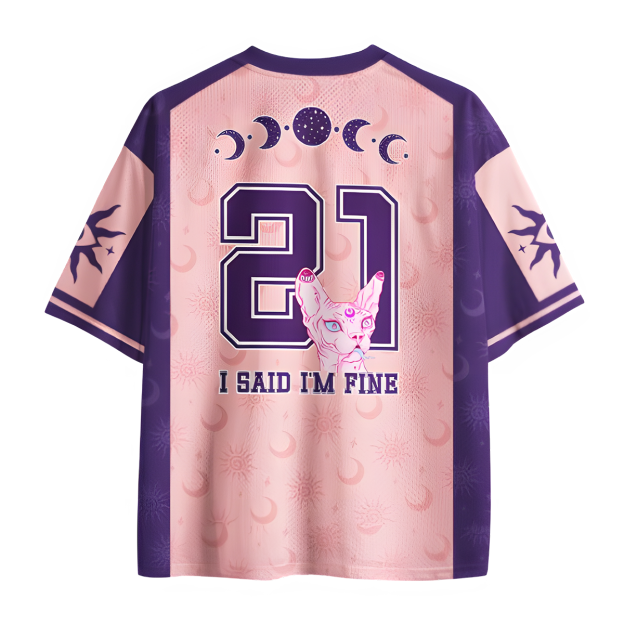 I Said I'm Fine Mesh Jersey