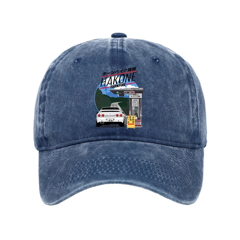  Hakone Nissan Skyline R32 JDM Washed Cap