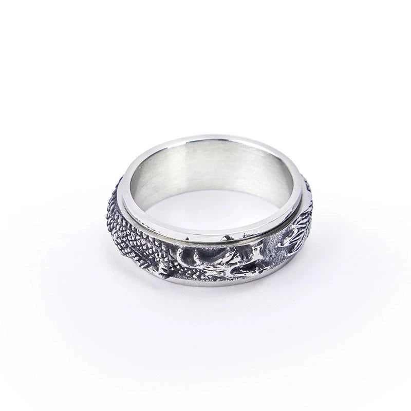 Vintage Dragon Japanese Ring