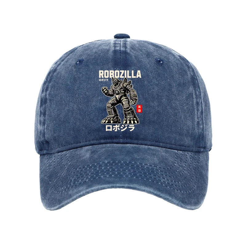  RoboZilla Manga Japanese Washed Cap