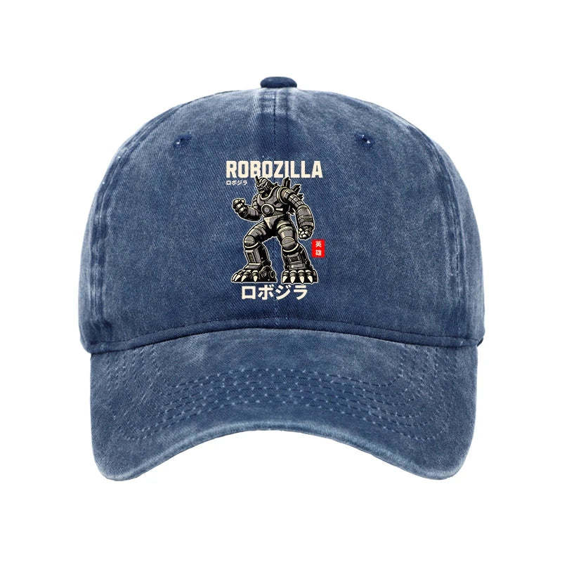  RoboZilla Manga Japanese Washed Cap