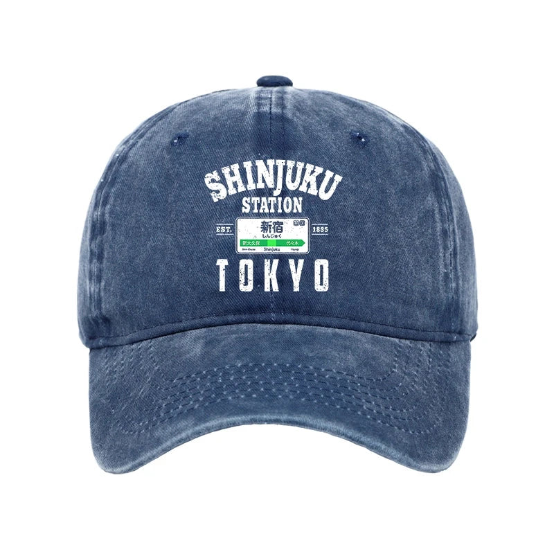  Shinjuku Station Yamanote Line Washed Cap
