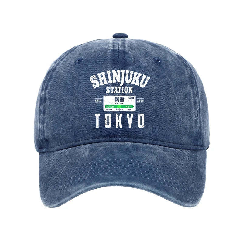  Shinjuku Station Yamanote Line Washed Cap