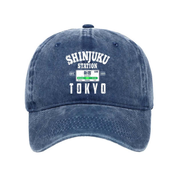  Shinjuku Station Yamanote Line Washed Cap