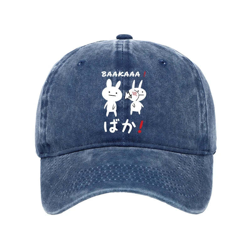  Anime Baka Manga Slap Washed Cap