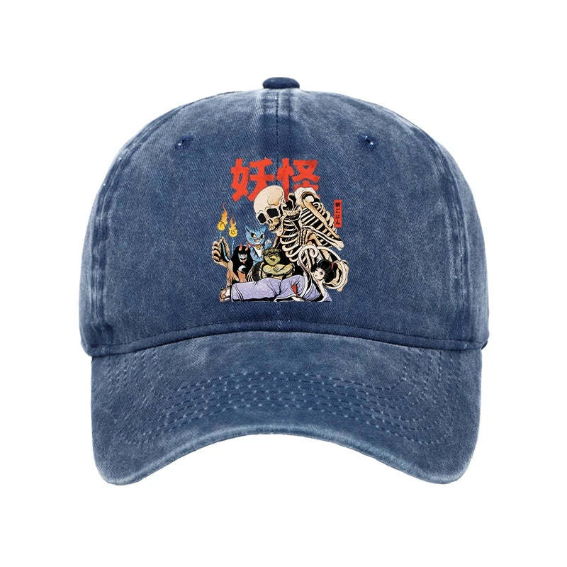  The Yokai Club Washed Cap