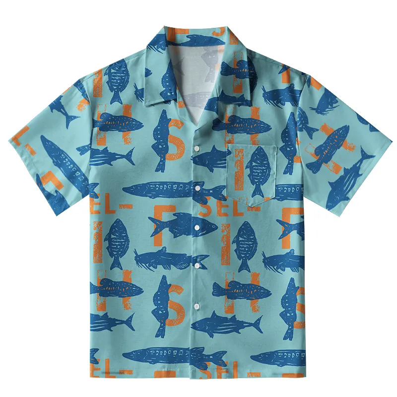 Tokyo-Tiger Different Types Of Fish Aloha Hawaiian Shirt