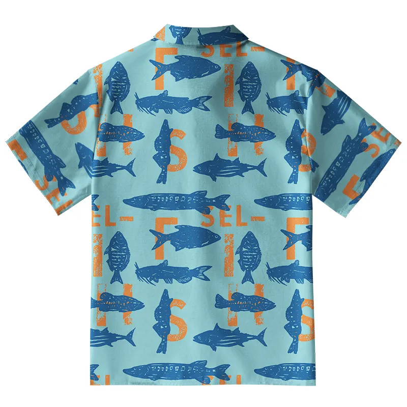 Different Types Of Fish Button-up Shirt