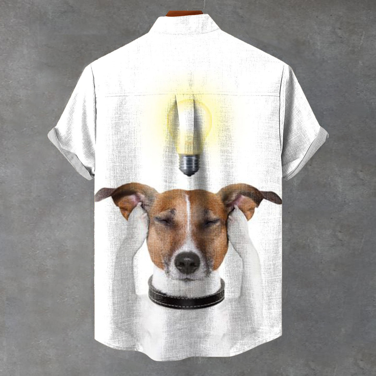 Bulb Puppy Vintage Print Casual 100% Cotton Shirt