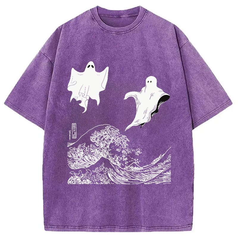 The Wave and Ghosts Washed T-Shirt